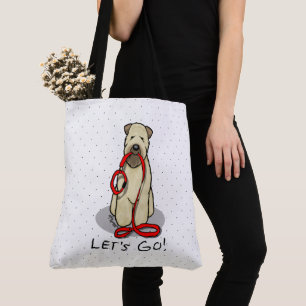 Bolso De Tela ¡Vamos! Walk Wheaten Terrier Dog (trigo 1b2)