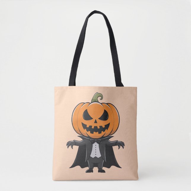 Bolso De Tela Vampiro calabaza (Anverso)