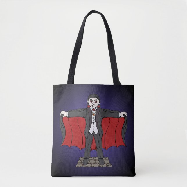 Bolso De Tela Vampiro cutáneo/dracula (Anverso)