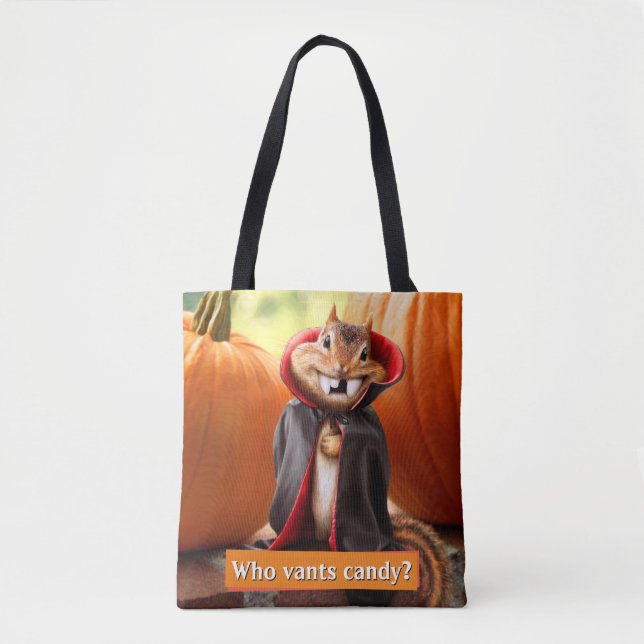 Bolso De Tela Vampiro de Chipmunk (Anverso)