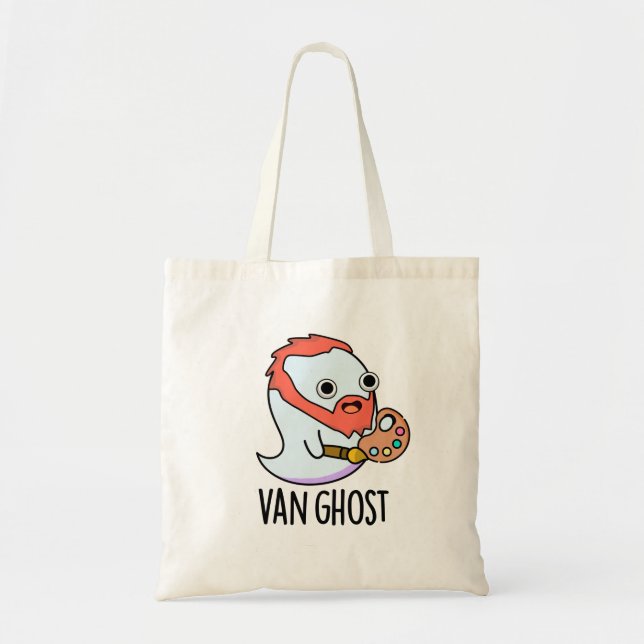 Bolso De Tela Van Ghost Funny Artista Ghost Pun (Frente)