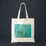 Bolso De Tela VAN GOGH Almond Blossoms<br><div class="desc">"van gogh",  vincent,  "almendras flor",  flores,  "cuadro famoso",  vintage,  "fine art",  floral,  azul</div>