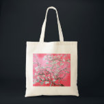 Bolso De Tela Van Gogh Almond Blossoms Azul rosa<br><div class="desc">Artista: Vincent Van Gogh Título: Flores de almendra alteradas de color por 2Sweet4wordsDiseños Flores de almendra,  Vincent Van Gogh,  Van Gogh,  impresionismo,  arte clásico,  arte,  arte,  flores,  flores,  rosa,  azul</div>