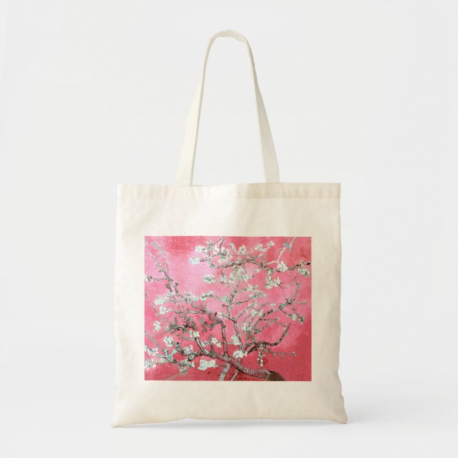 Bolso De Tela Van Gogh Almond Blossoms Azul rosa (Frente)
