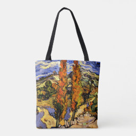 Bolso De Tela Van Gogh - Dos álamos en una colina - 1889