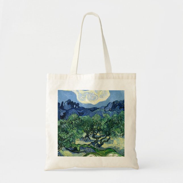 Bolso De Tela Van Gogh El Paintaje Paisajista De Los Olivos (Frente)