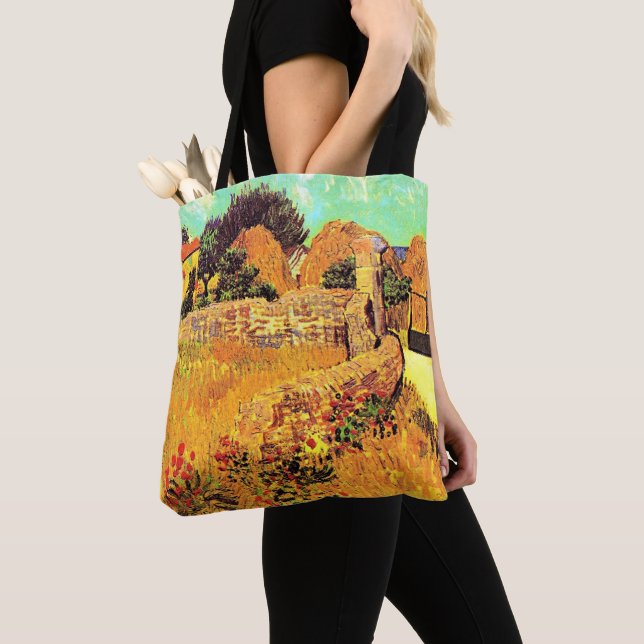 Bolso De Tela Van Gogh - Farmhouse in Provence (Detalle)