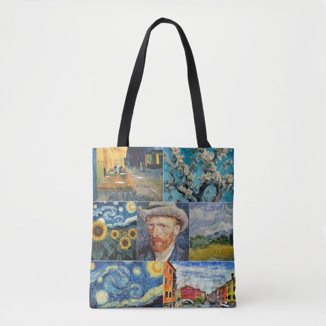 Bolso De Tela Van Gogh Fine Art Collage (Anverso)
