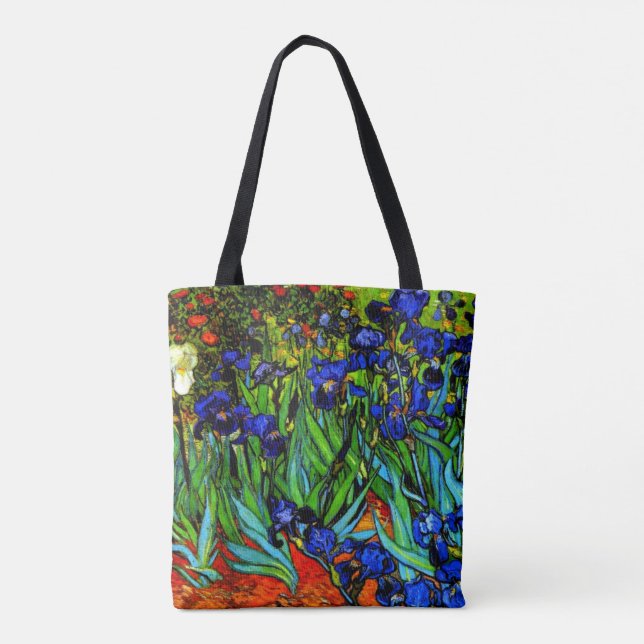 Bolso De Tela Van Gogh - Irises (Reverso)