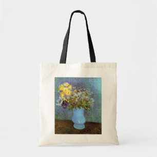 Bolso De Tela Van Gogh - Jarrón con lilas, margaritas y anémonas