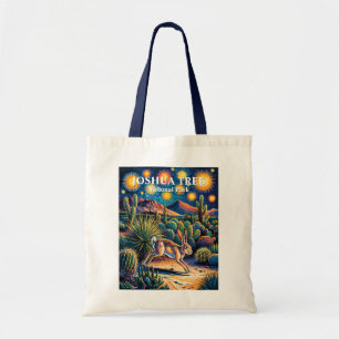 Bolso De Tela Van Gogh Joshua Tree Vida Silvestre Conejo Texto P