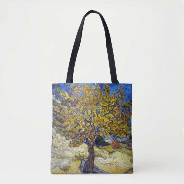 Bolso De Tela Van Gogh Mulberry Tree Masterpiece Art (Anverso)