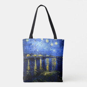 Bolso De Tela Van Gogh - Noche estrellada sobre el Ródano 2020