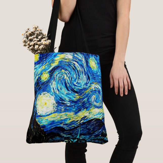 Bolso De Tela Van Gogh - Noche Starry (Detalle)