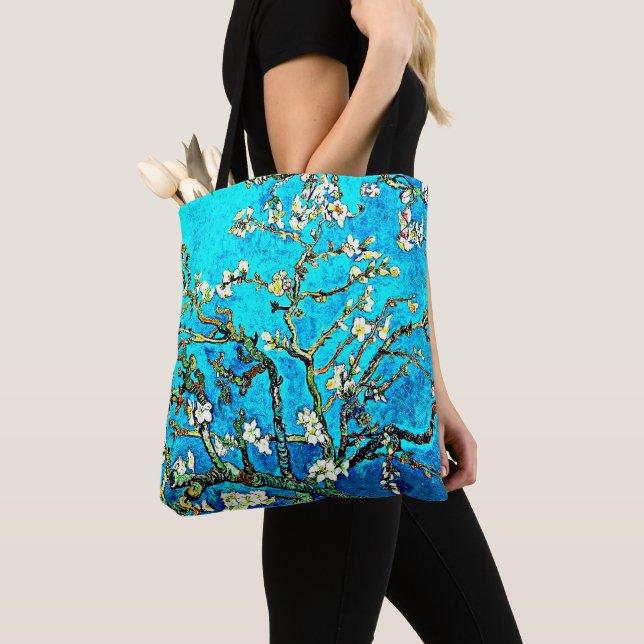 Bolso De Tela Van Gogh - Ramas con almendros (Detalle)
