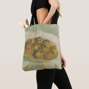 Bolso De Tela Van Gogh sigue con la cesta de pintura de manzanas