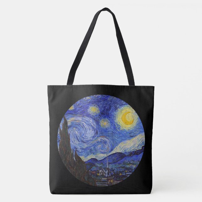 Bolso De Tela van Gogh , “ Starry Night ” (Anverso)