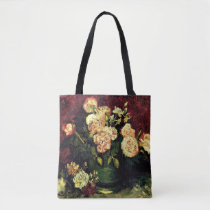 Bolso De Tela Van Gogh: Tazón con Peonías y Rosas