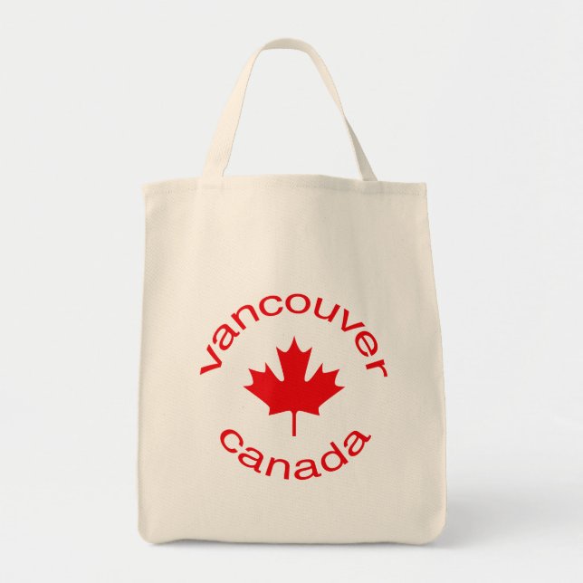 Bolso De Tela Vancouver Canadá (Frente)