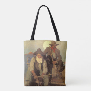 Bolso De Tela Vaqueiros Antiguos, La Etapa de Pago por NC Wyeth
