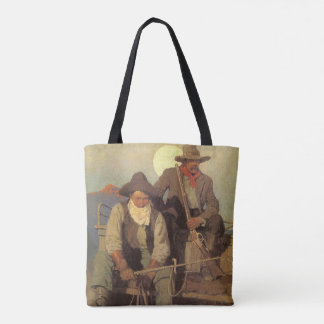 Bolso De Tela Vaqueiros Antiguos, La Etapa de Pago por NC Wyeth