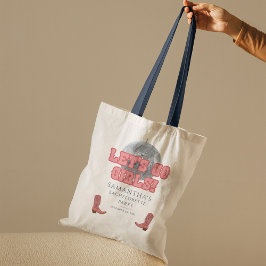 Bolso De Tela Vaquera de Disco Vamos Chicas Despedida de Soltera