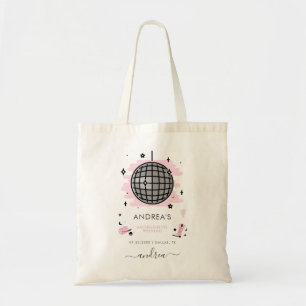 Bolso De Tela Vaquera Espacial Disco Bachelorette Bridesmaid Fav