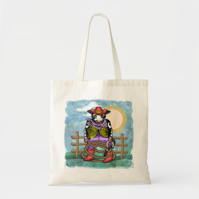 Bolso De Tela Vaquero (Frente)