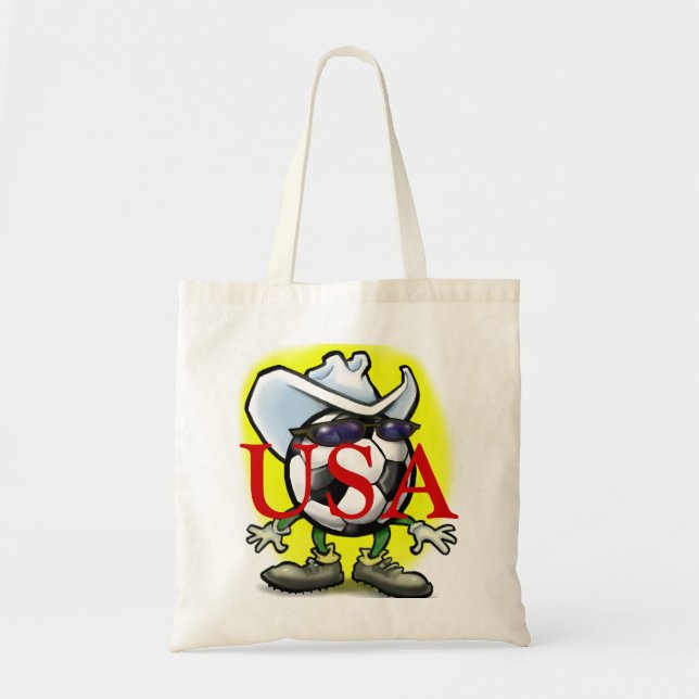 Bolso De Tela Vaquero de fútbol (Frente)
