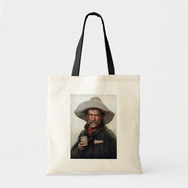 Bolso De Tela Vaquero franco-hispano en el viejo Saloon occident (Frente)