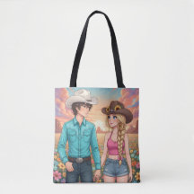 vaquero y vaquera estilo anime