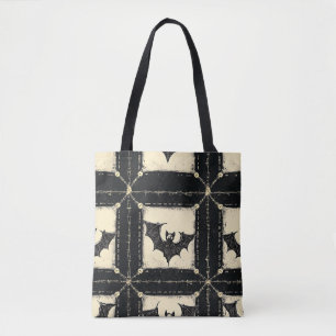 Bolso De Tela Vaqueros Grunge de Halloween con Murciélagos