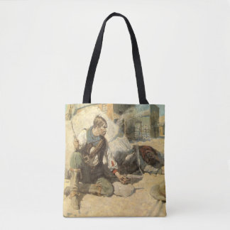 Bolso De Tela Vaqueros occidentales vintage, Hopalong por NC Wye