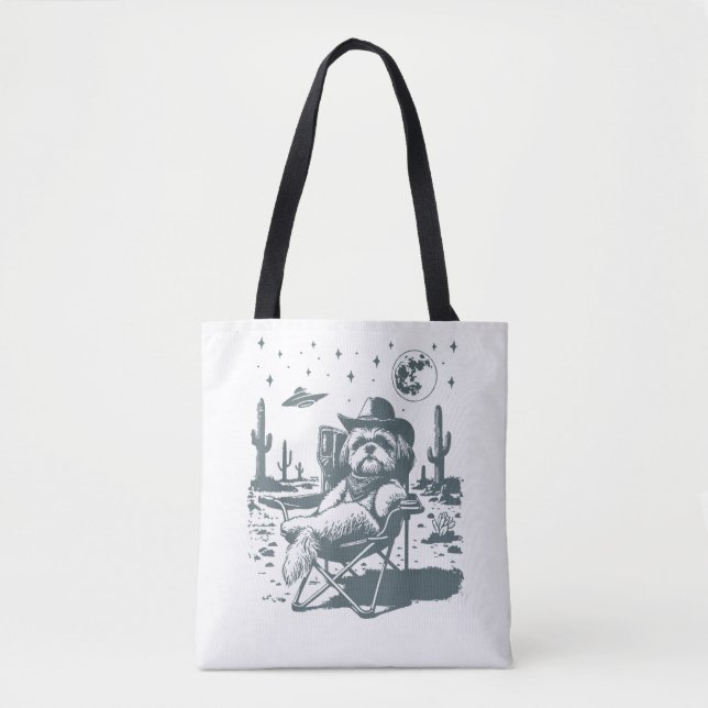 Bolso De Tela Vaqueros OVNI Western (Anverso)