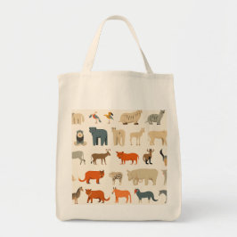 Bolso De Tela Variedad de animales imaginarios