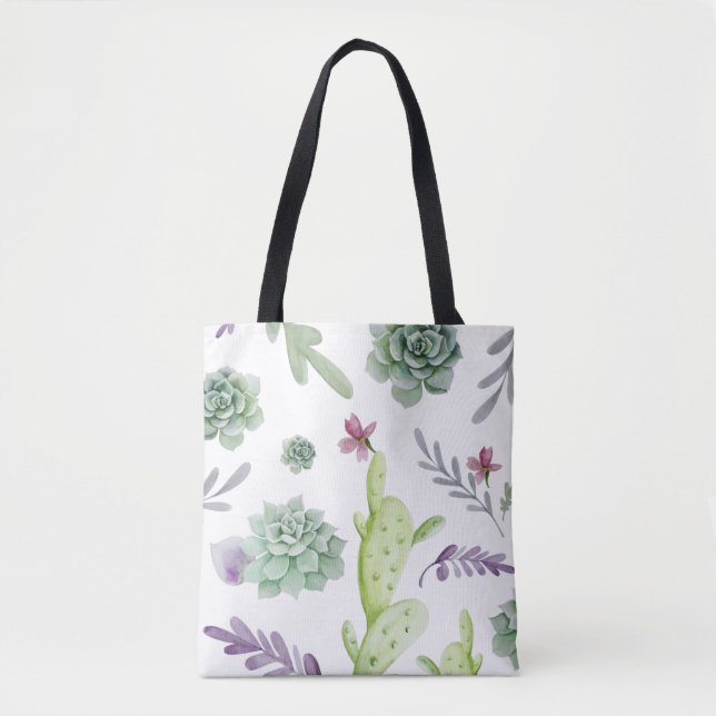 Bolso De Tela Variedad de Cactus (Anverso)