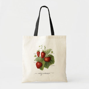 Bolso De Tela Variedades de fresa de época cúrcuma Añadir su