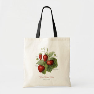 Bolso De Tela Variedades de fresa de época cúrcuma Añadir su nom
