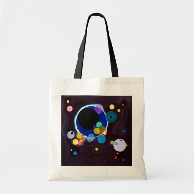 Bolso De Tela Varios Círculos, Wassily Kandinsky (Frente)
