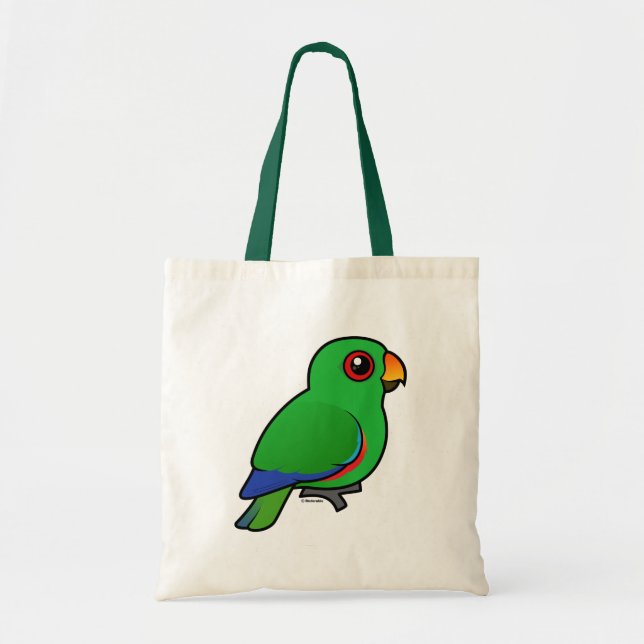 Bolso De Tela Varón del loro de Eclectus (Frente)