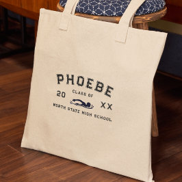 Bolso De Tela Varsity Letter Sports Graduation Custom Athlete