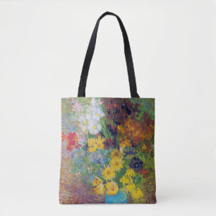 Bolso De Tela Vase con Daisies y Anemones, Van Gogh
