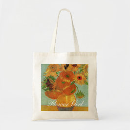 Bolso De Tela Vase con Doce Sunflowers Vincent van Goah