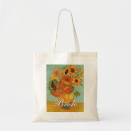 Bolso De Tela Vase con Doce Sunflowers Vincent van Goah