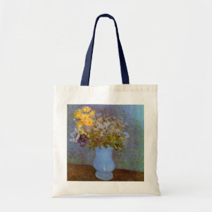 Bolso De Tela Vase con Lilacs y Daisies por Vincent van Gogh