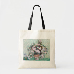 Bolso De Tela Vase con rosas rosas rosas rosas, Van Gogh