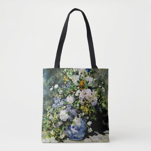 Bolso De Tela Vase de flores (Anverso)