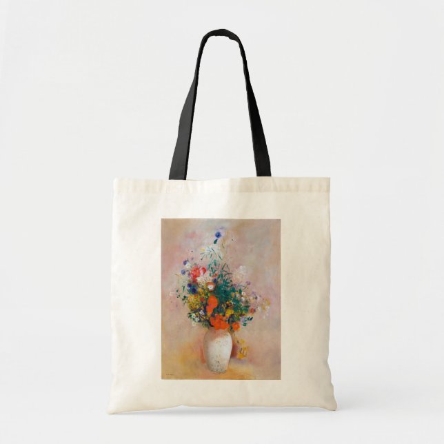 Bolso De Tela Vase de flores, Redon (Frente)