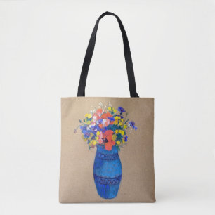 Bolso De Tela Vase de flores, Redon