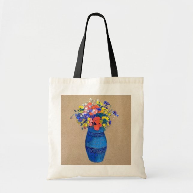 Bolso De Tela Vase de flores, Redon (Frente)